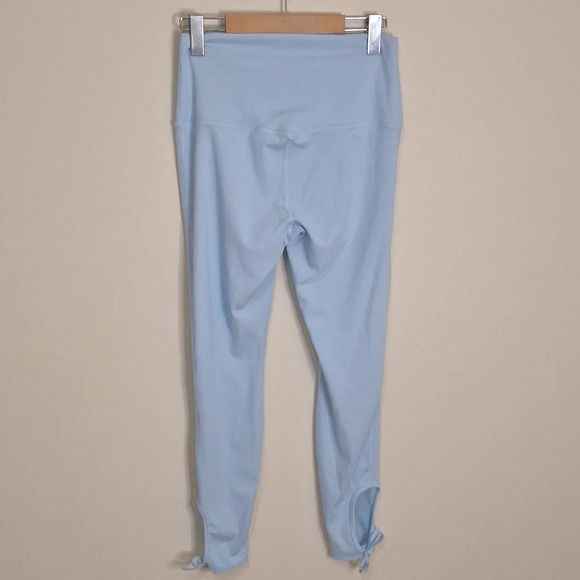 Nike ankle tie light blue ribbed leggings SZ M NWOT - Picture 6 of 7